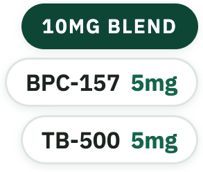 Contains: BPC-157 5mg, TB-500 5mg