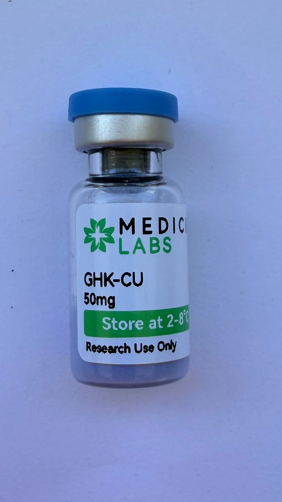 GHK-Cu 50mg research vial, product photo