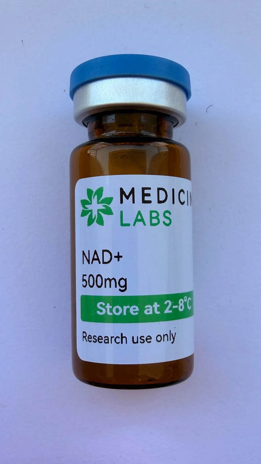NAD+ 500mg research vial, product photo