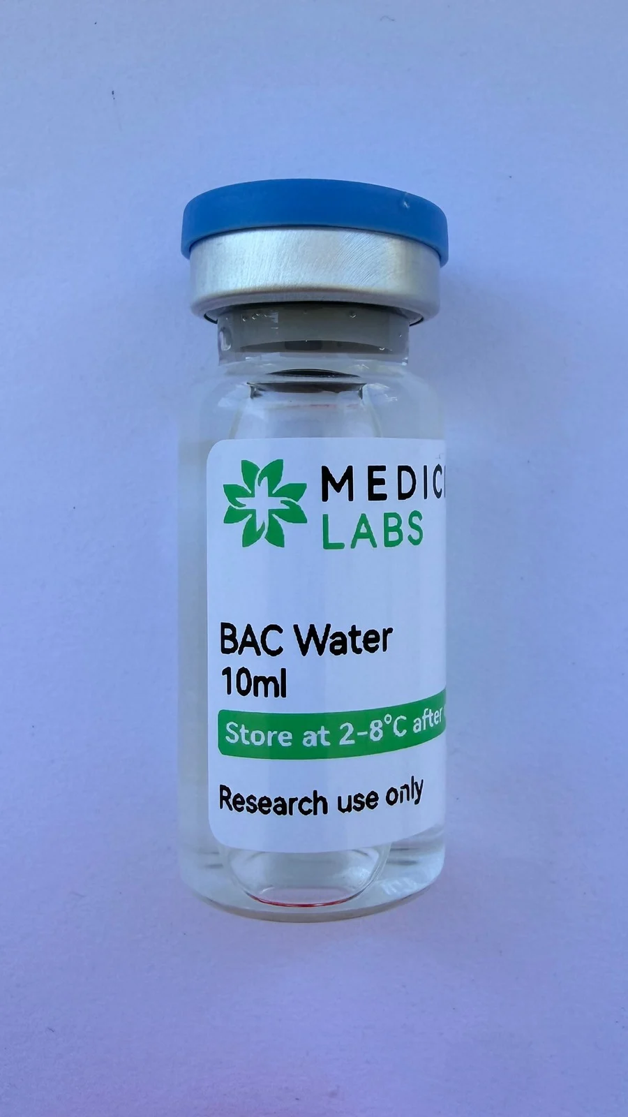 Research Water research vial, product photo