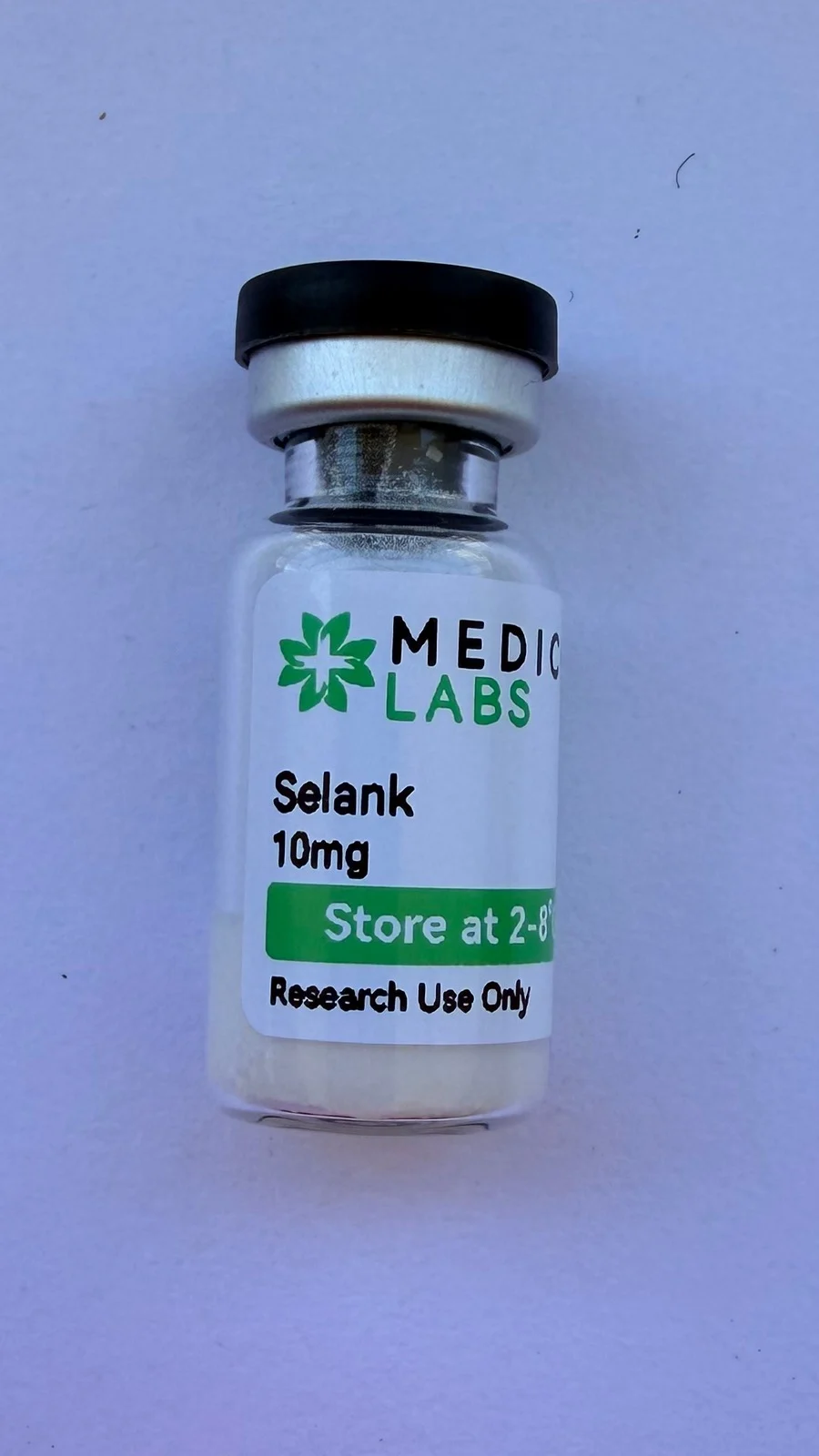 Selank research vial, product photo