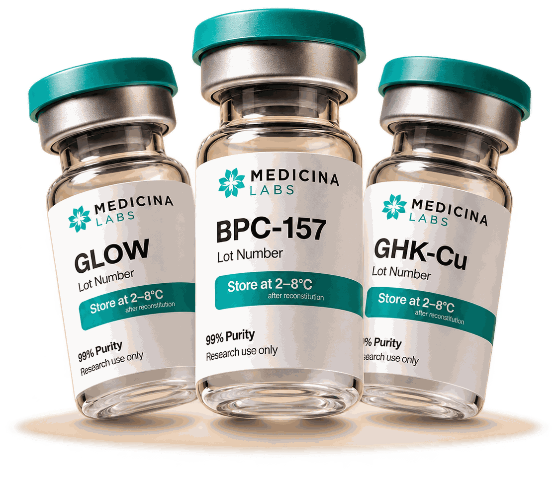Medicina Labs research peptide vials