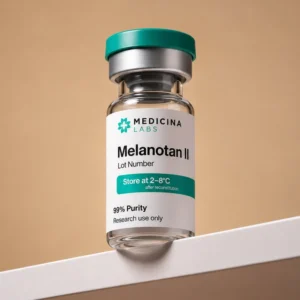 Melanotan II research peptide vial