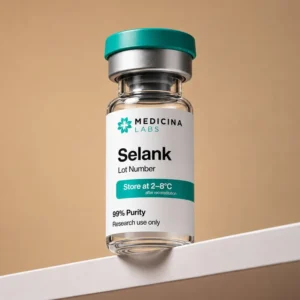 Selank research peptide vial