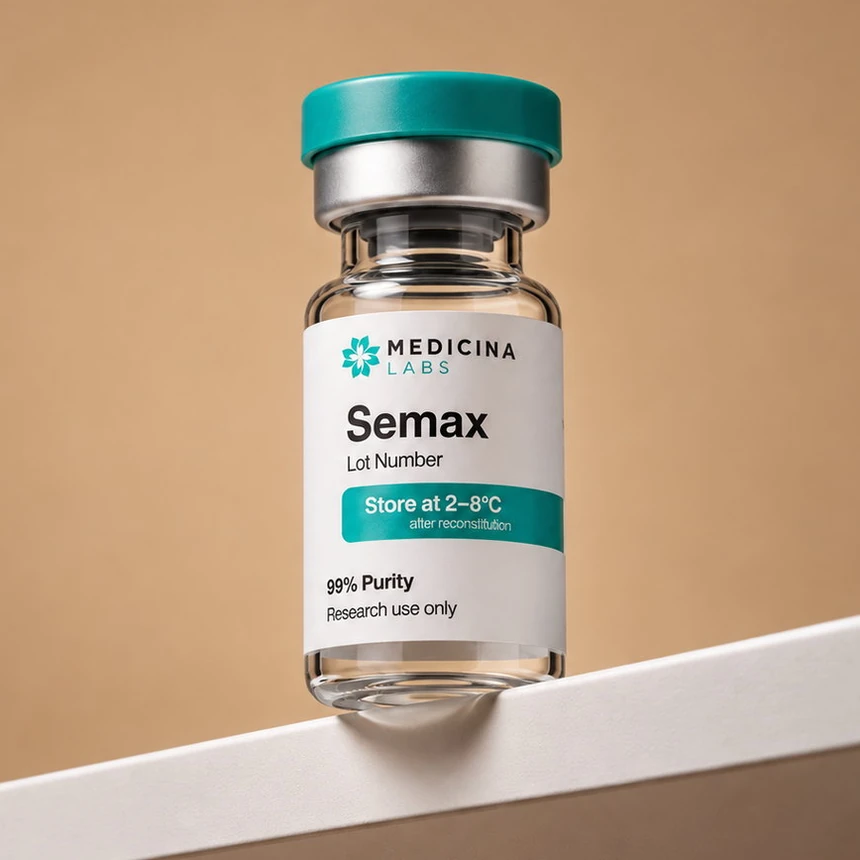 Semax research peptide vial